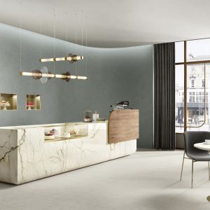Sapienstone Calacatta Macchia Veccia u. Rovere Baio