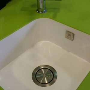 Arbeitsplatte Verde Fun - Becken Blanco Zeus